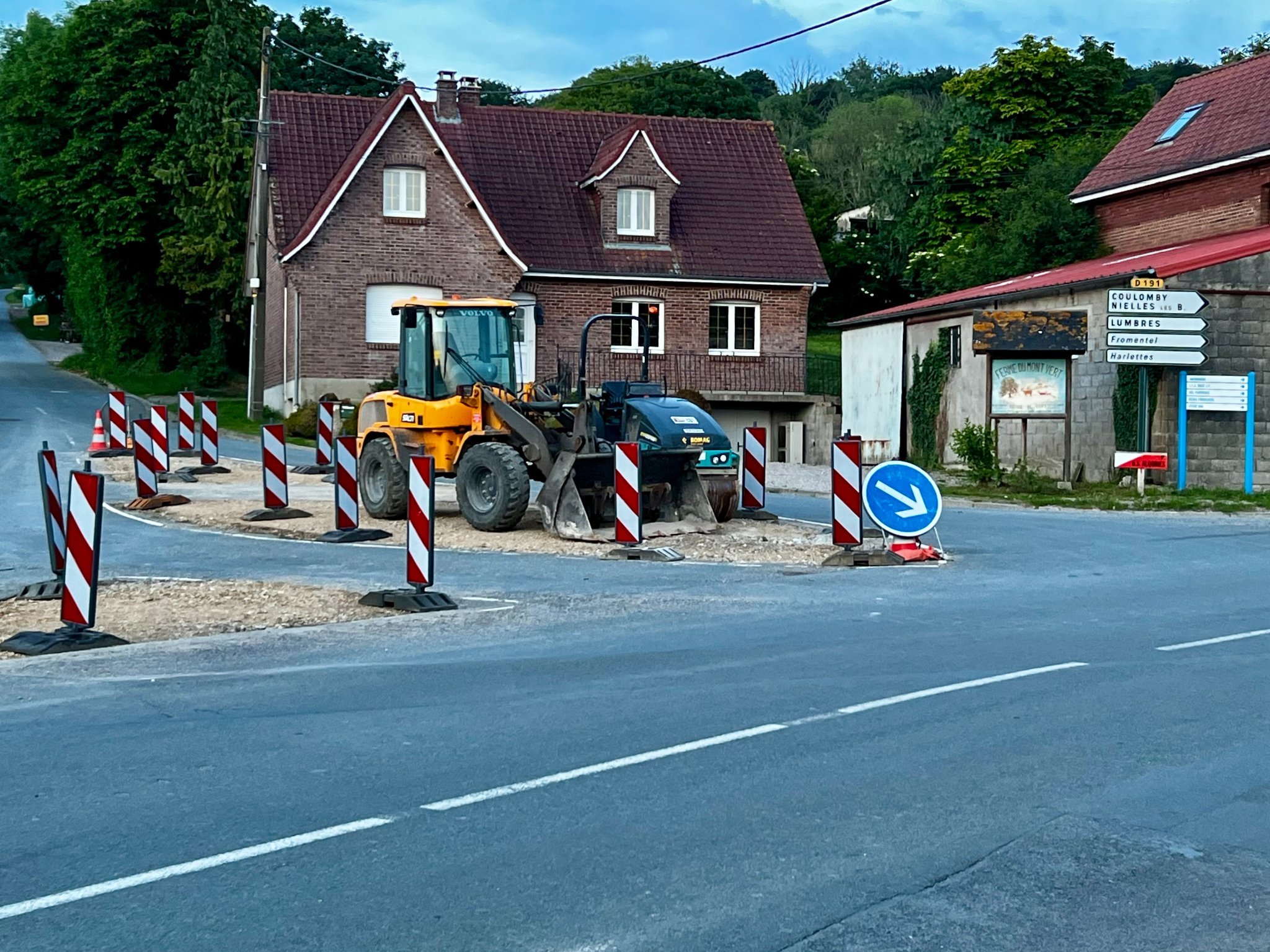 Photo Restriction de circulation RD191, RD216 et route de Saint Omer