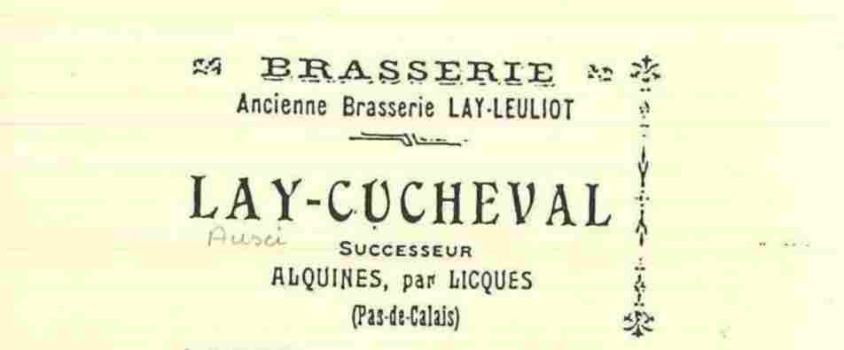 Logo de l'ancienne Brasserie Lay-Leuliot, devenue Lay-Cucheval.