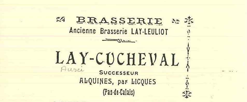 Logo de l'ancienne Brasserie Lay-Leuliot, devenue Lay-Cucheval.