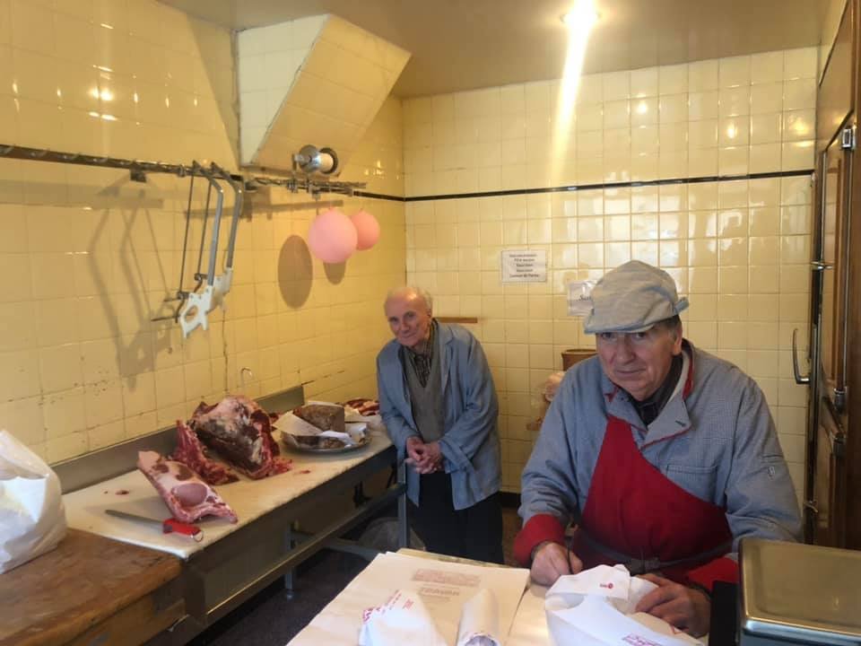 Jacques et Gaetan Havart lors de l'opération ballons roses