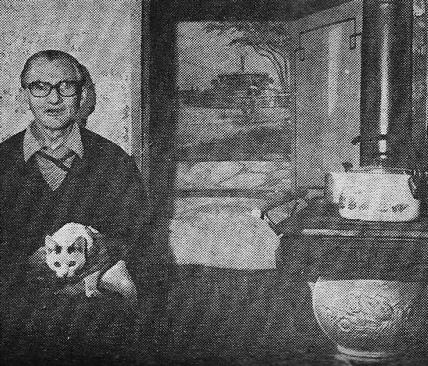 Roger Lemaitre et son chat